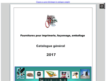 Tablet Screenshot of fournitures-imprimerie.com